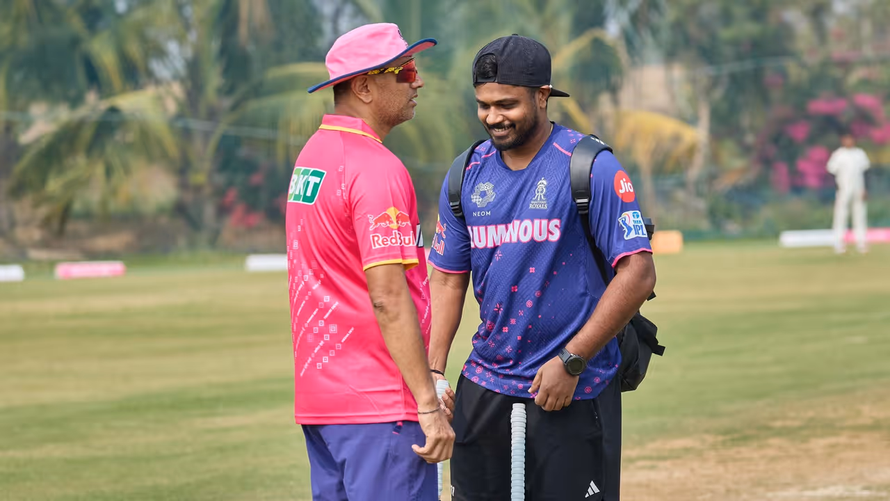 Sanju Samson and Rahul Dravid