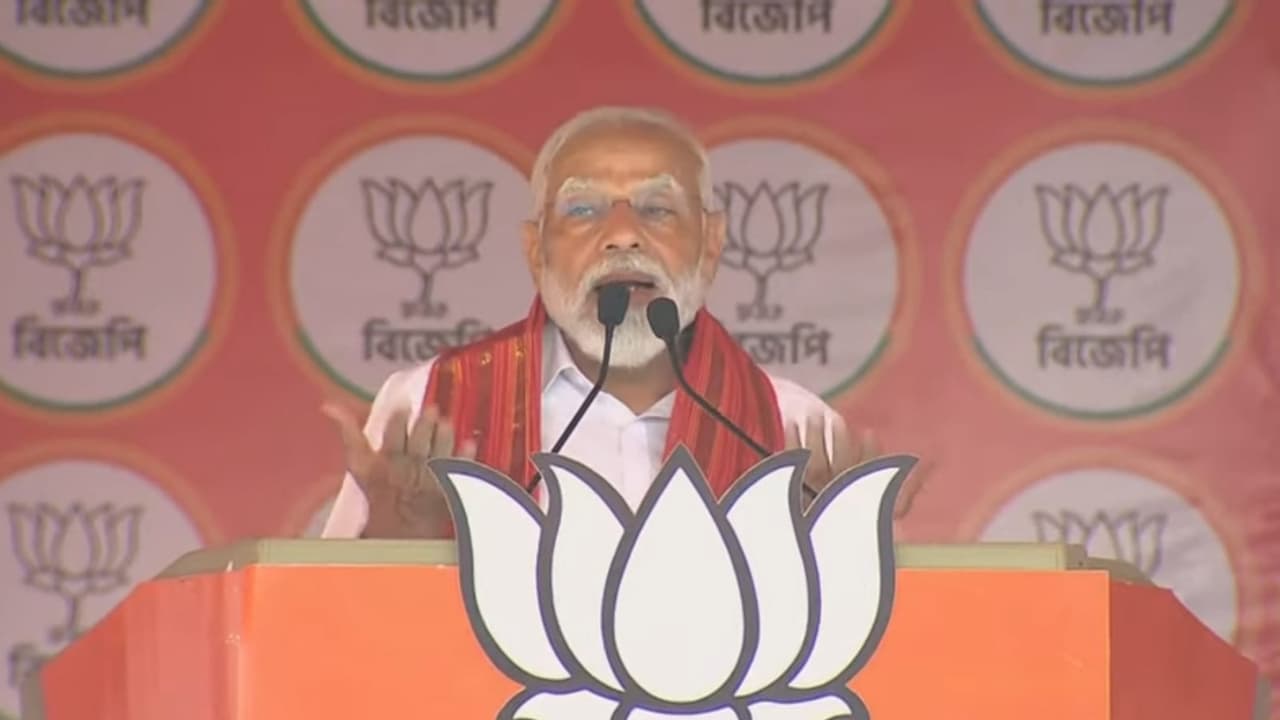 PM Narendra Modis rally in Cooch Behar Attack on Mamata and TMC bsm PM Narendra Modis rally in Cooch Behar Attack on Mamata and TMC bsm