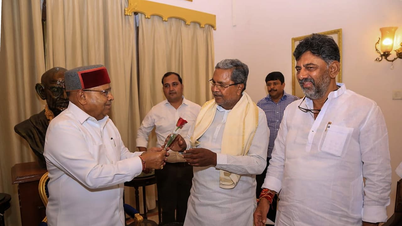 Siddaramaiah and DK Shiv Kumar met Governor