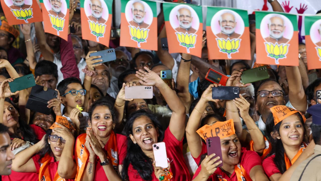 PM Modi Coimbatore roadshow PM Modi Coimbatore roadshow