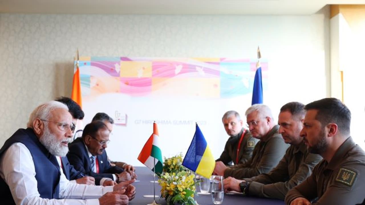 PM Modi met Zelenksyy PM Modi met Zelenksyy