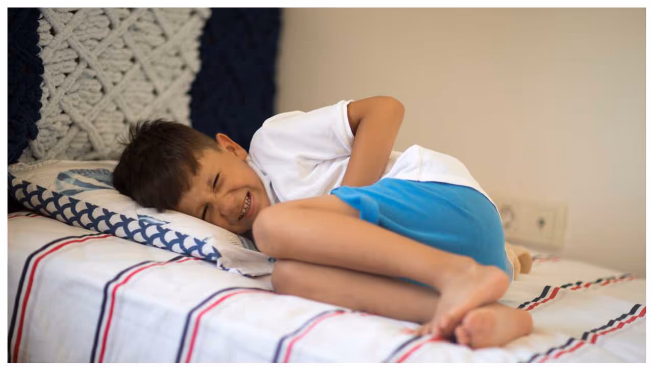 child with stomach pain child with stomach pain