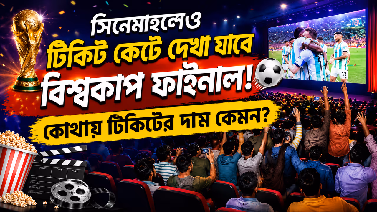 Live telecast of the FIFA World Cup final in multiple Kolkata cinema halls what are the ticket prices Live telecast of the FIFA World Cup final in multiple Kolkata cinema halls what are the ticket prices