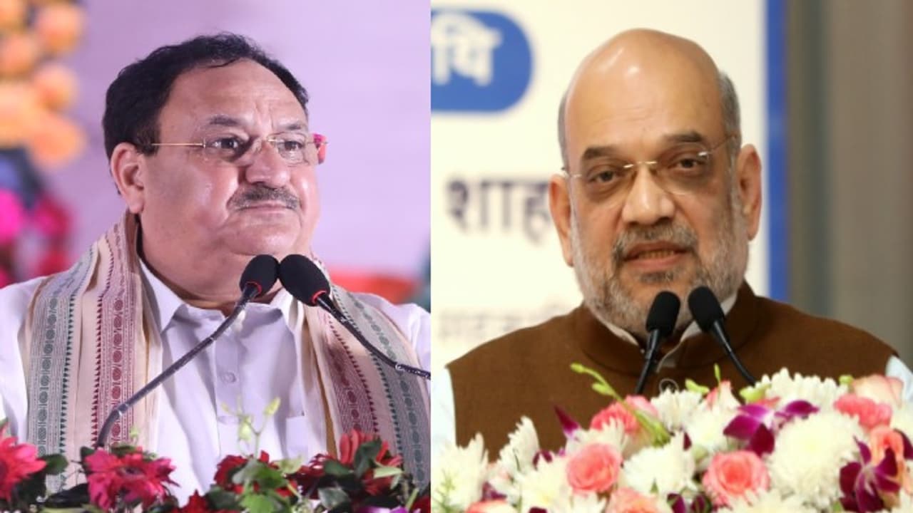 Amit shah and JP Nadda