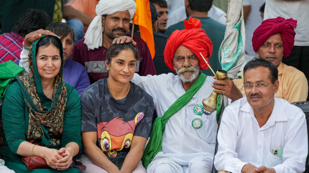 Wrestlers Protest Wrestlers Protest
