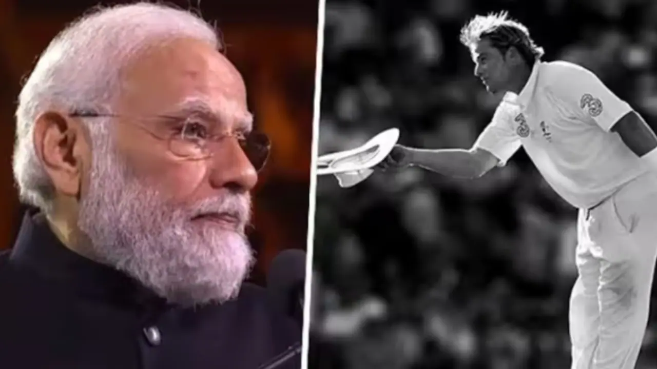 PM Modi_Shane Warne PM Modi_Shane Warne