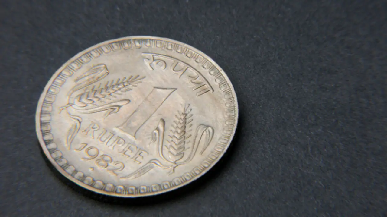 one rupee coin one rupee coin