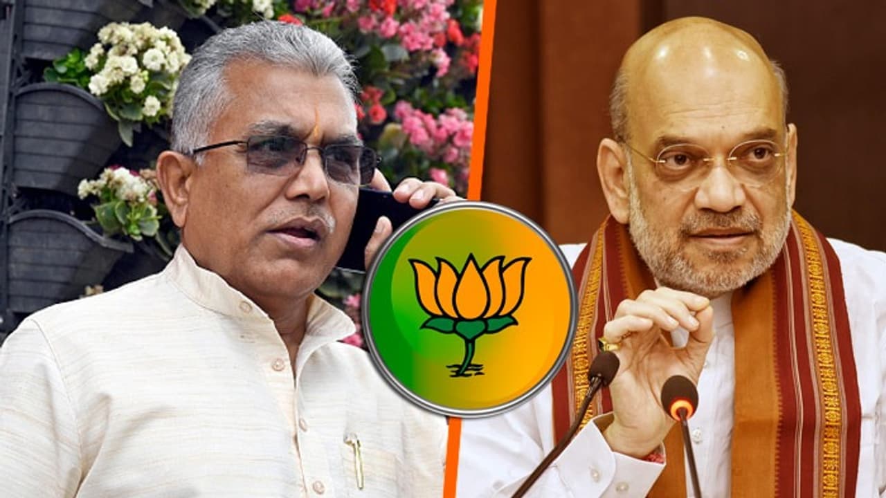 BJP leader Dilip Ghosh has been urgently summoned to Delhi Meeting with Amit Shah bsm BJP leader Dilip Ghosh has been urgently summoned to Delhi Meeting with Amit Shah bsm