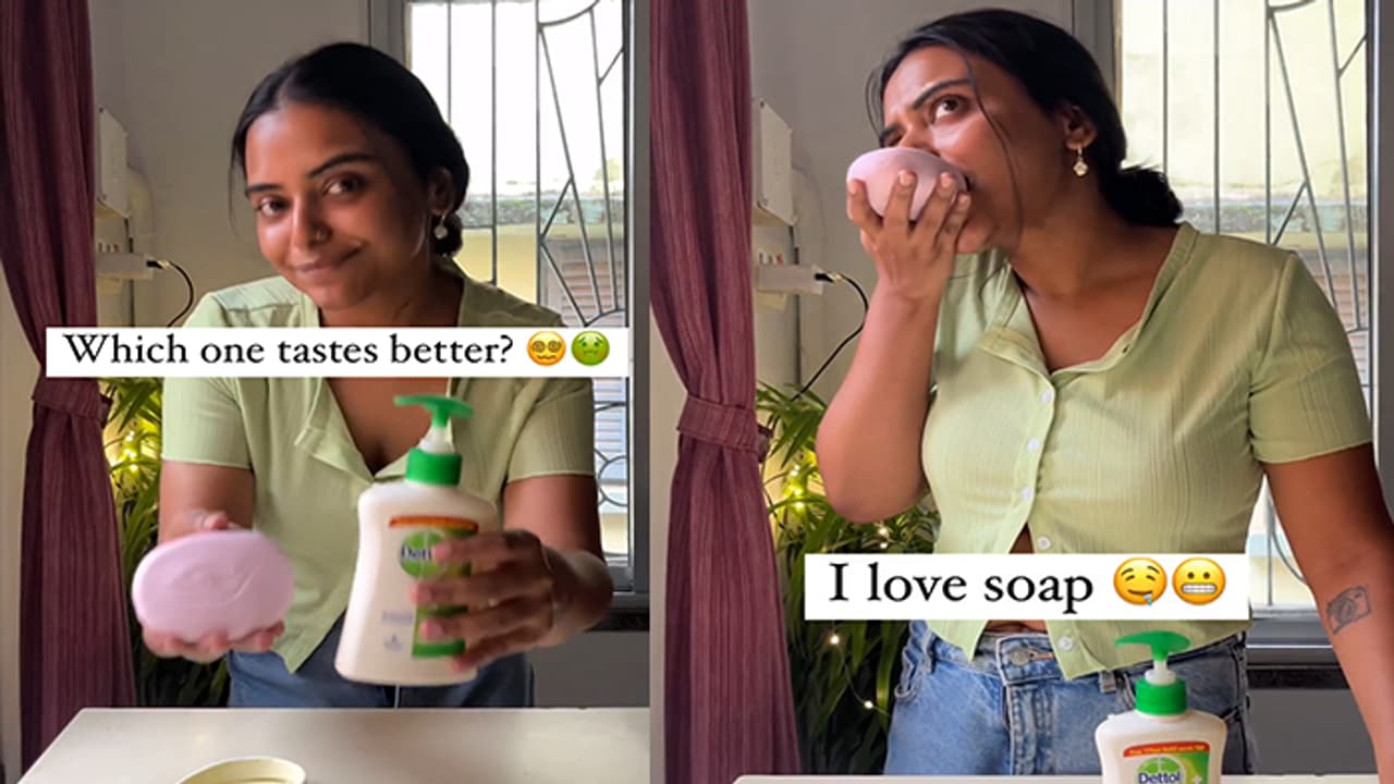 watch viral video Woman eating soap What netizens were surprised to see bsm watch viral video Woman eating soap What netizens were surprised to see bsm