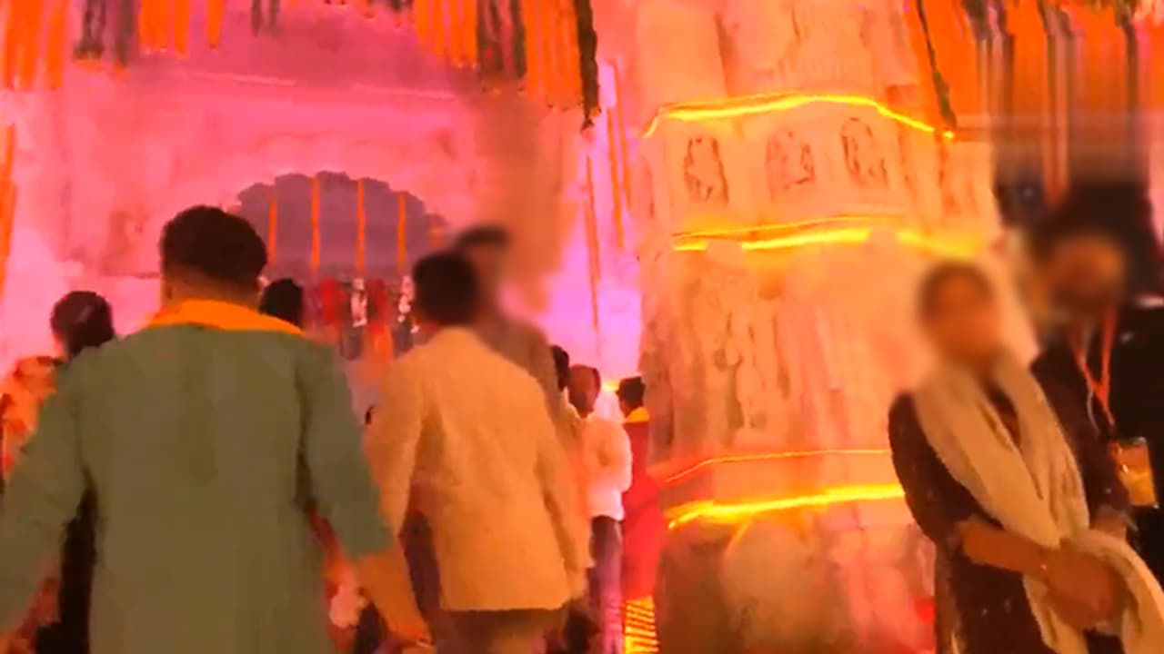 Watch viral visual of under construction Ram Mandir inside in Ayodhya on Deepotsav bsm