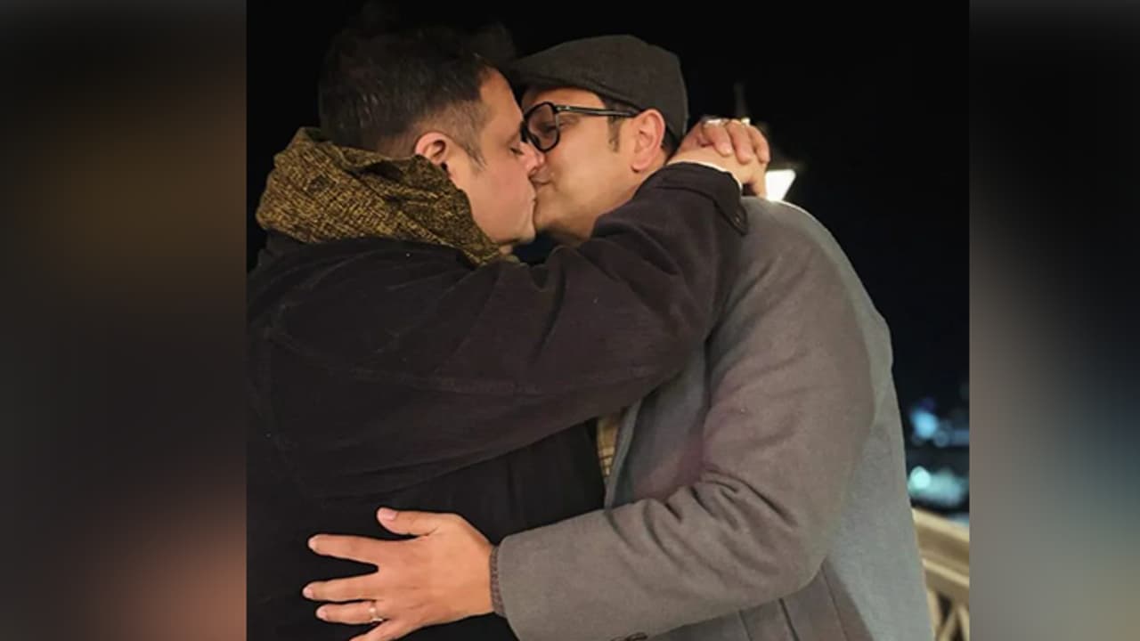 Sujoy Prasad Chatterjee gave a message to the netizens by sharing a picture of him kissing a male friend bsm