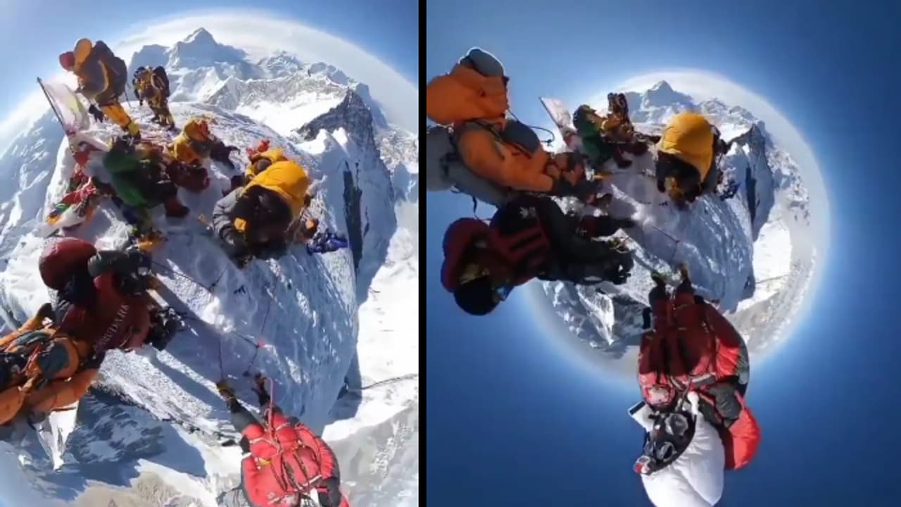 video of Mount Everest shot from 360 degrees has gone viral on social media bsm video of Mount Everest shot from 360 degrees has gone viral on social media bsm
