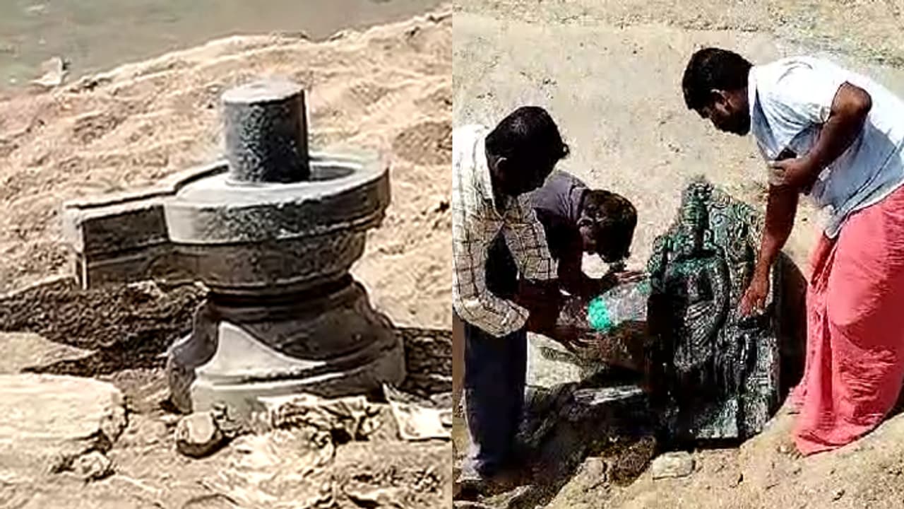 Ancient lord Vishnu and shiv idol Ancient lord Vishnu and shiv idol