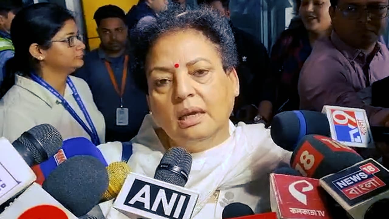 National Commission for Women Chairperson Rekha Sharma spoke about Presidents rule after visiting Sandeshkhali bsm National Commission for Women Chairperson Rekha Sharma spoke about Presidents rule after visiting Sandeshkhali bsm