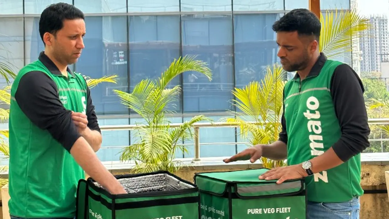 Zomato CEO went out with pure vegetable food delivery bsm