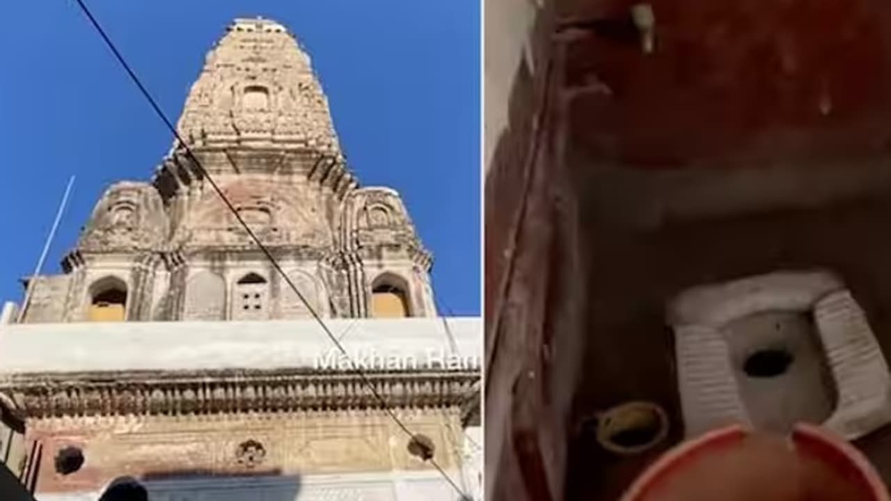 Outrage over conversion of Hanuman temple into public toilet in Lahore Pakistan Watch viral video bsm
