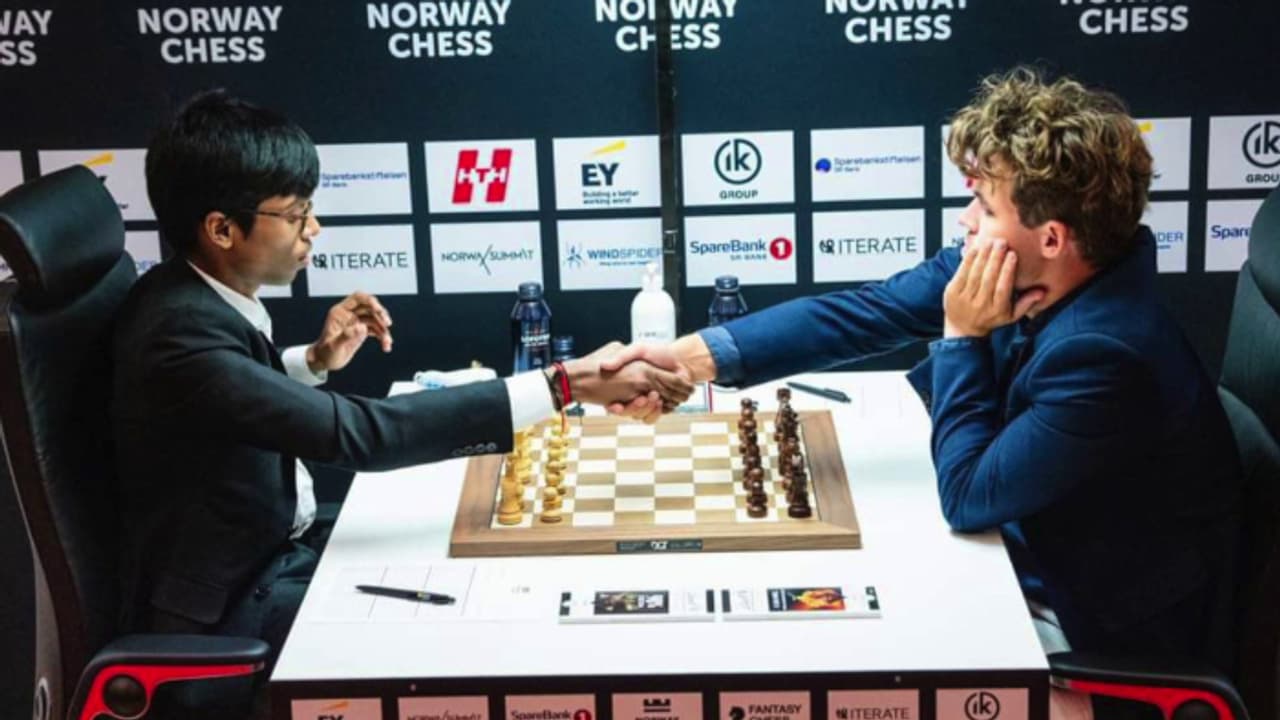 Praggnanandhaa vs Carlsen in Norway