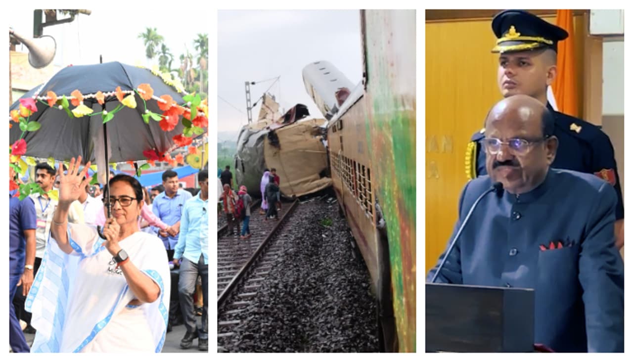 Kanchenjunga Express Accident CM Mamata Banerjee and Governor CV Anand Bose at North Bengal bsm