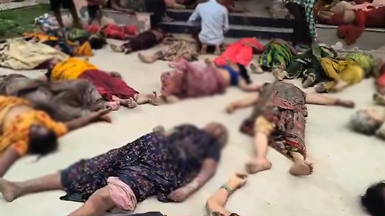 Hathras 27 people including three children died after being stamped on during a religious gathering bsm