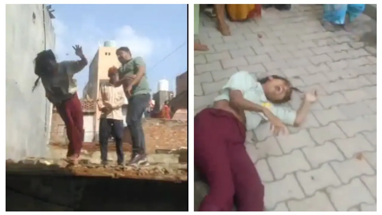 promoter slapped the minor girl and threw her down from the roof see the shocking viral video of Delhi bsm
