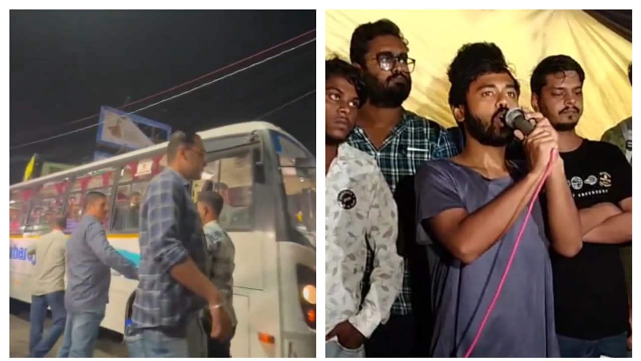 Atlast CM Mamata Banerjee meeting with junior doctors started at Kalighat house bsm Atlast CM Mamata Banerjee meeting with junior doctors started at Kalighat house bsm