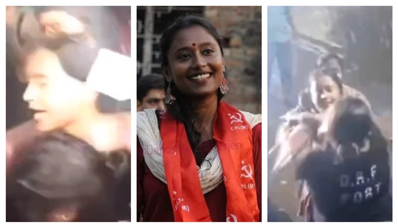 Police clash with Dispita Dhar at Kantapukur morgue in Jayanagar incident bsm Police clash with Dispita Dhar at Kantapukur morgue in Jayanagar incident bsm