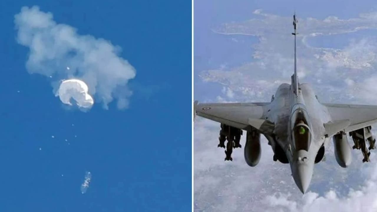 Indian Air Force Rafale fighter jet shot down a Chinese spy balloon bsm