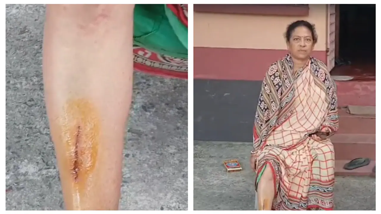 Miscreants attacked TMC MLA usha rani mondal from Meenakh bsm Miscreants attacked TMC MLA usha rani mondal from Meenakh bsm
