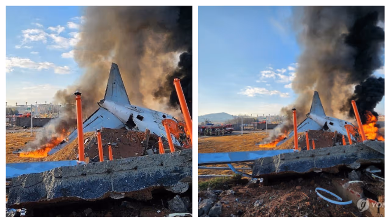 South Korea Plane Crash Video Goes Viral on Social Media watch this bsm South Korea Plane Crash Video Goes Viral on Social Media watch this bsm