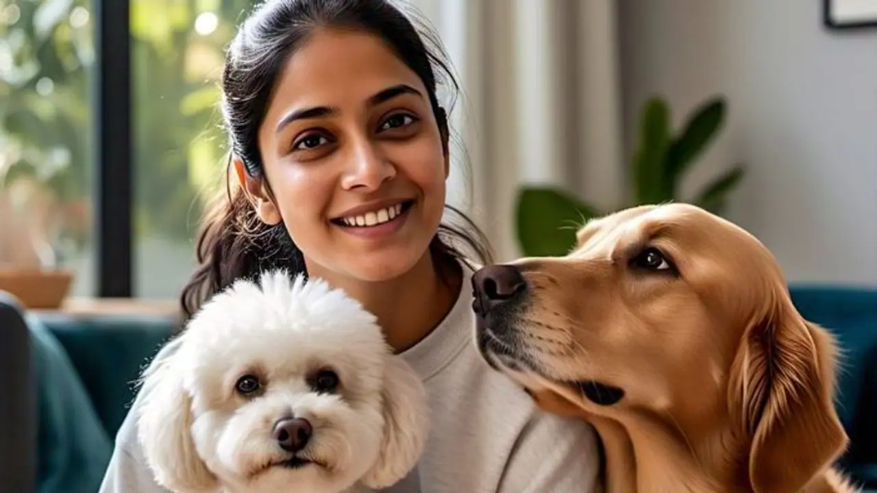 Woman With Dog Woman With Dog