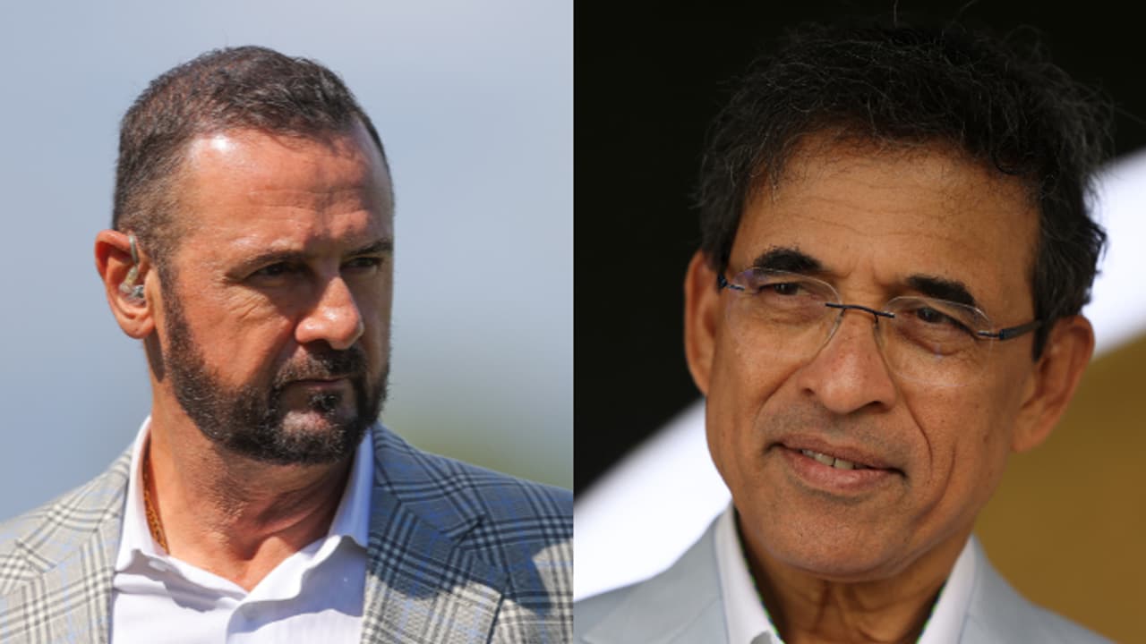 Simon Doull and HarshaBhogle