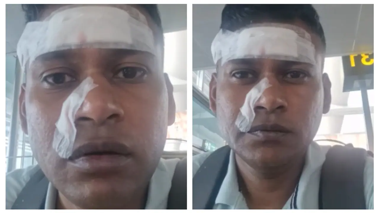 air force officer and his wife publicly beaten at Bengaluru video goes viral air force officer and his wife publicly beaten at Bengaluru video goes viral