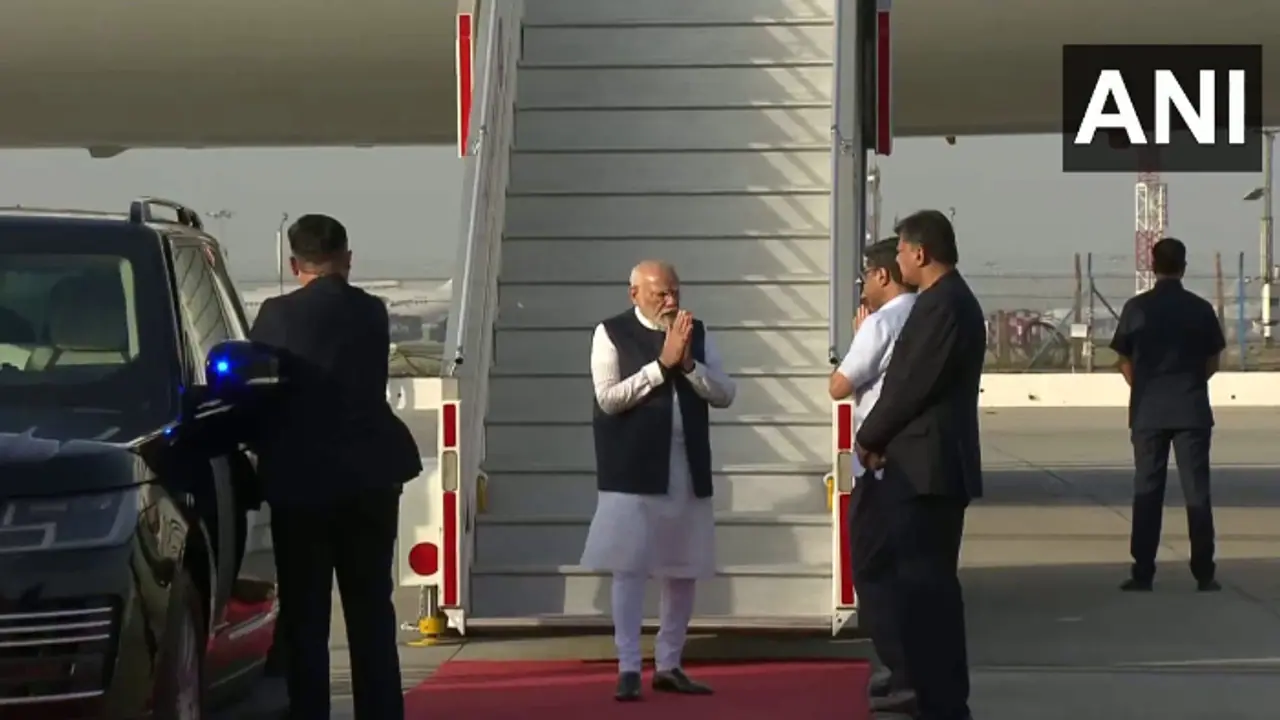 PM Modi returns to India from Saudi Arabia PM Modi returns to India from Saudi Arabia