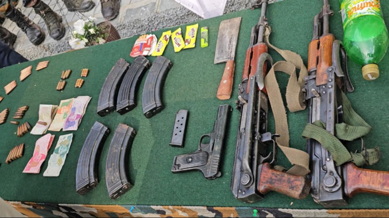 Arms recovered in Baramulla Arms recovered in Baramulla