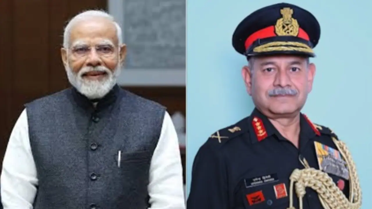 PM Modi and Army chief Upendra Dwivedi