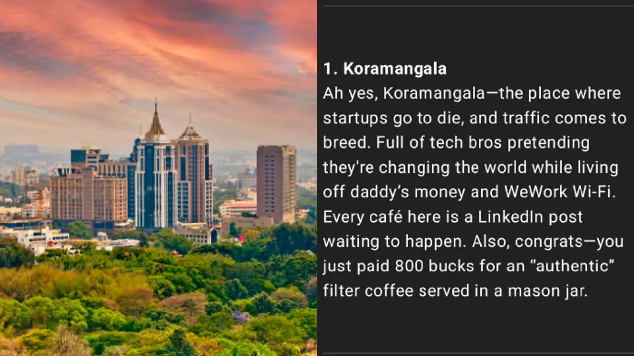 ChatGpt Bengaluru Roast