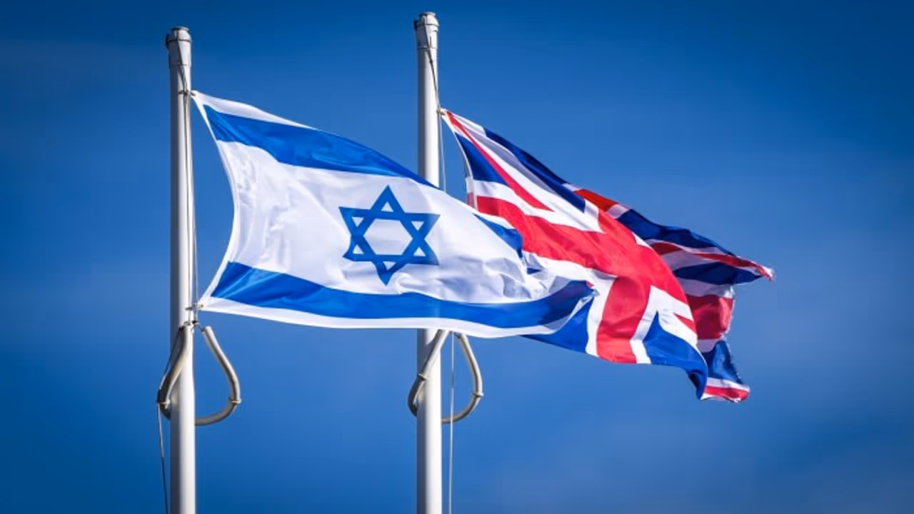 Israel UK flags
