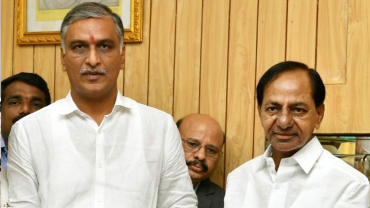 KCR And Harish Rao