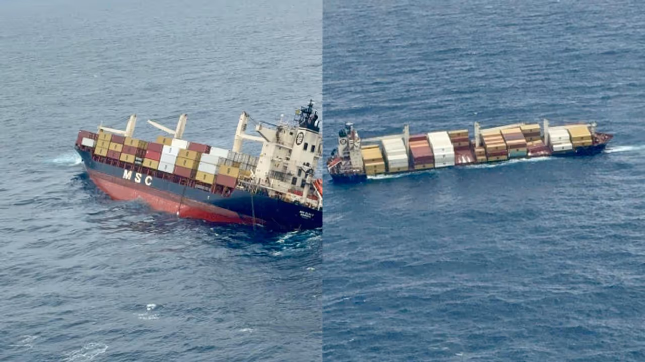 MSC Ship Capsizes