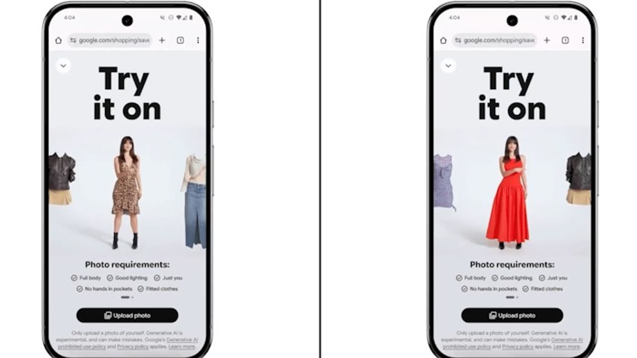 Google Try it On feature