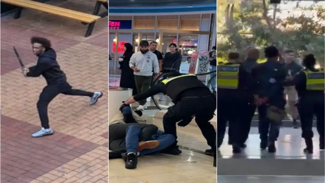 Melbourne mall fight