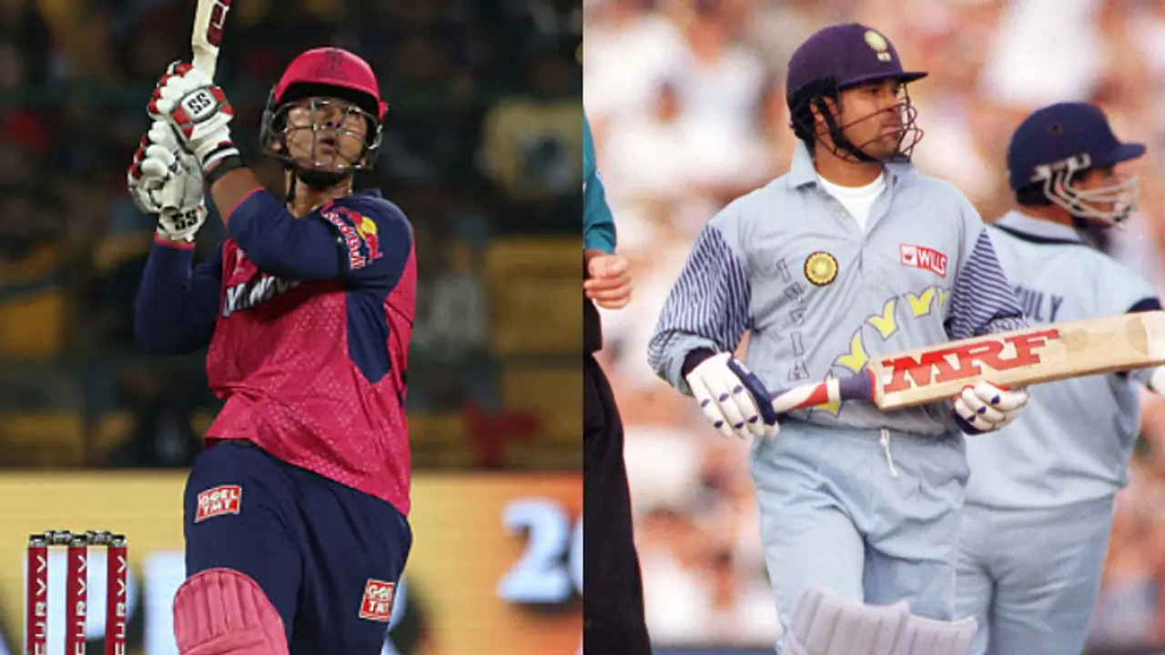 Vaibhav Suryavanshi and Sachin Tendulkar