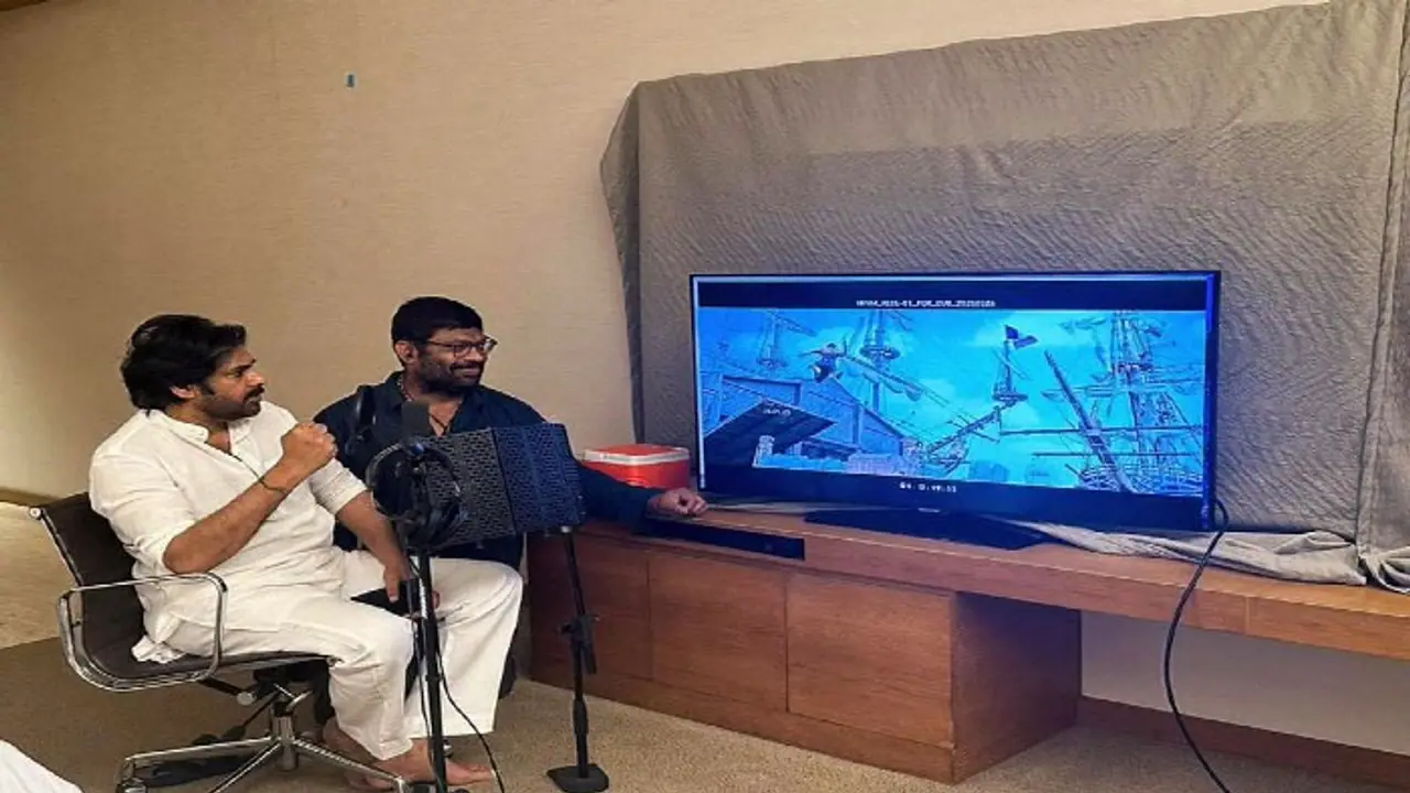 Pawan Kalyan completes dubbing for Hari Hara Veera Mallu