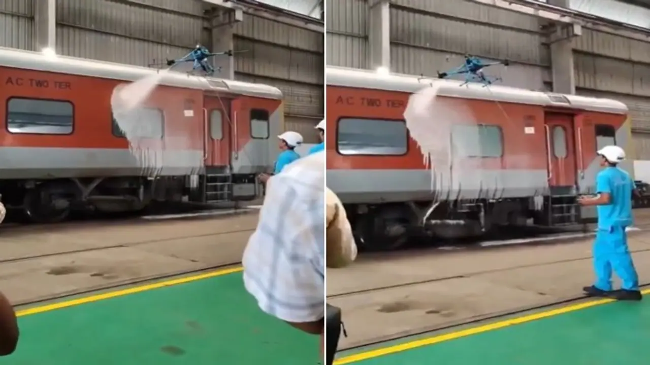 Indian Railways drone usage