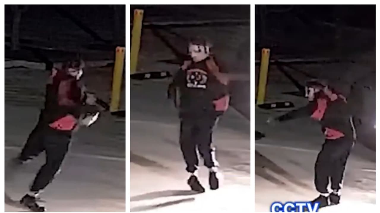 thief dancing before the robbery at school