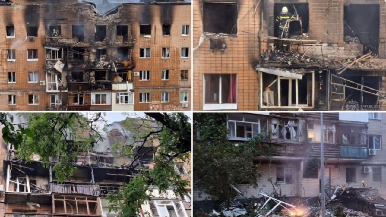 Russian drone attack and missile blitz on Ukraine