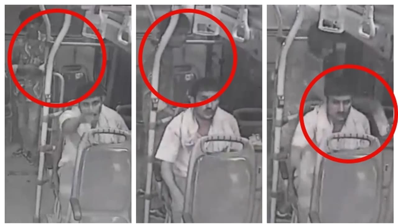 man stealing bus conductors phone