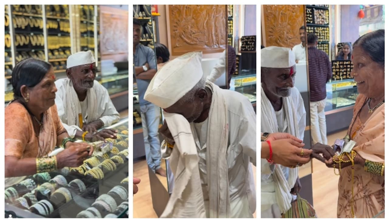 93 year old man arriving to buy a mangalsutra for his wife