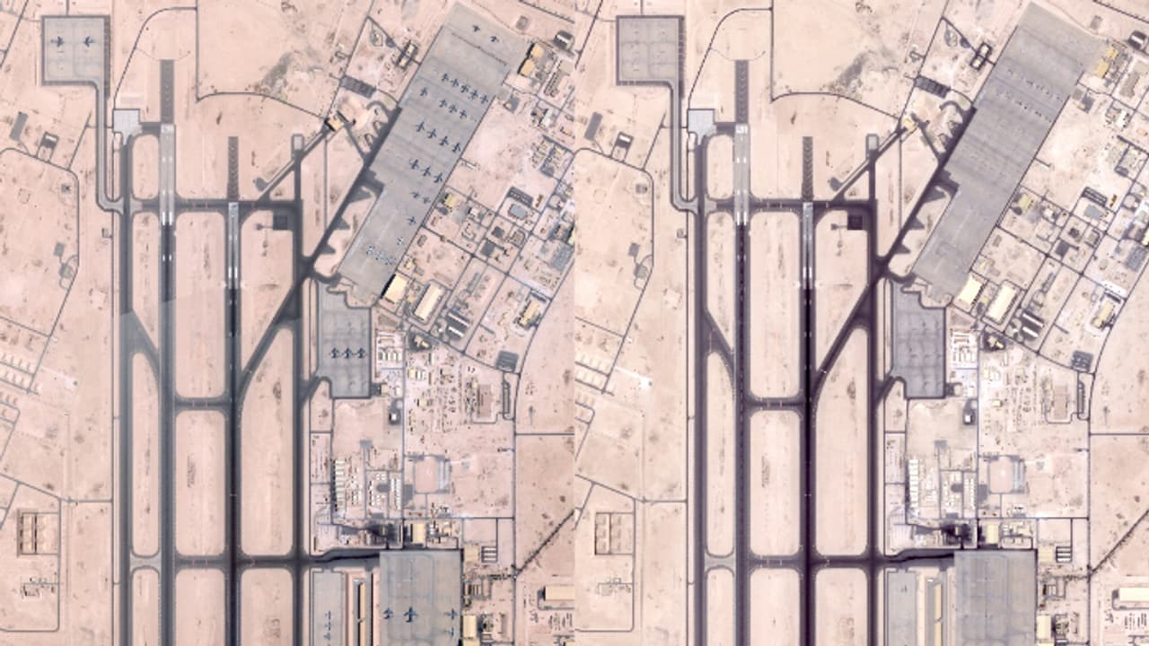 Satellite Image of US military Base