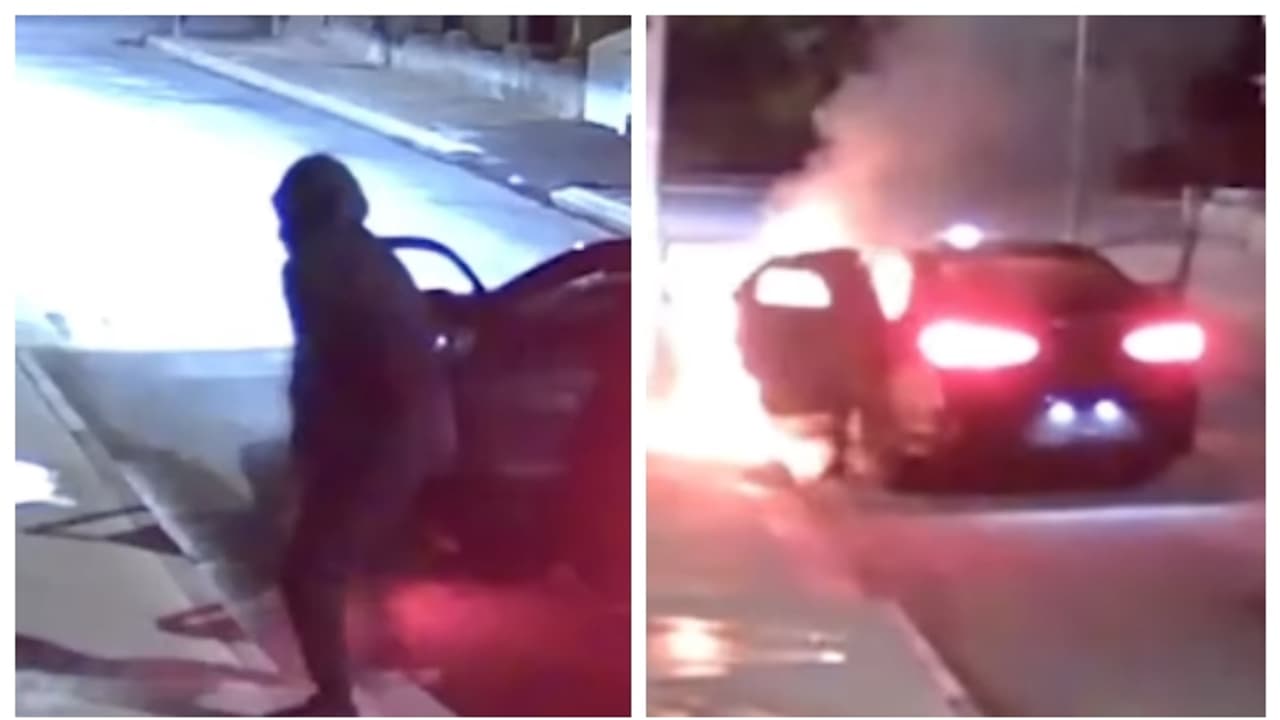 Tried to set the house on fire but the car caught fire